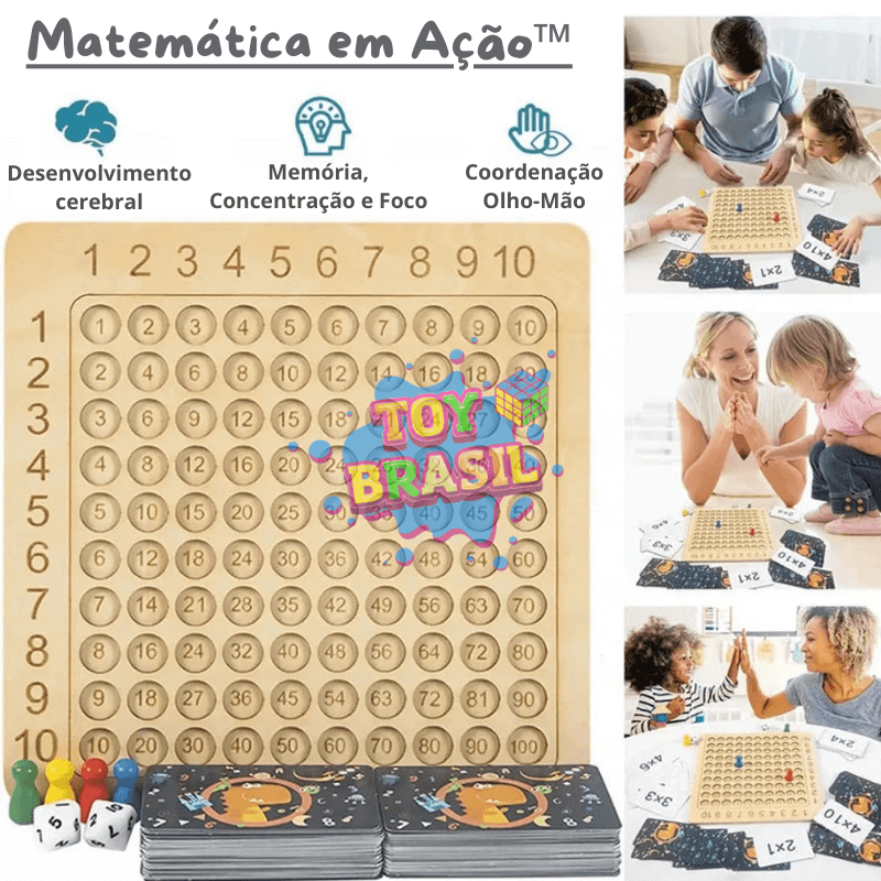 Conjunto de Matemática em Madeira + Brinde