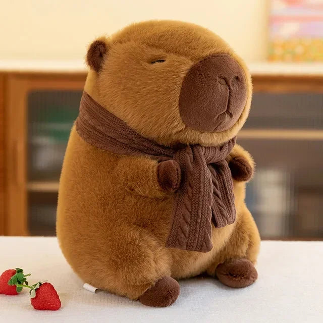 Capivara de Cachecol - Pelúcia Premium
