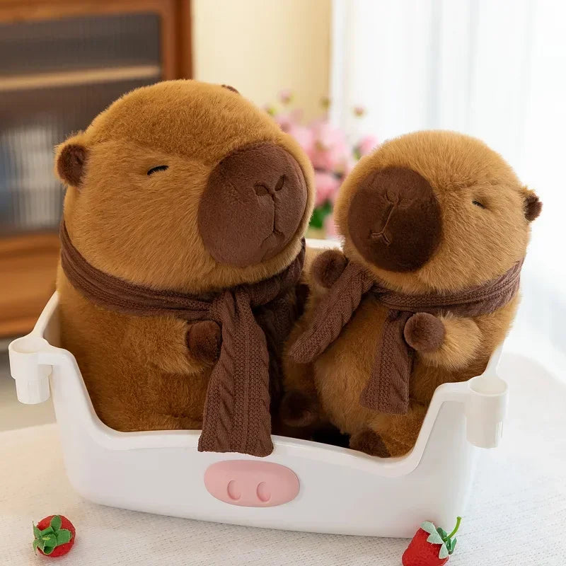 Capivara de Cachecol - Pelúcia Premium