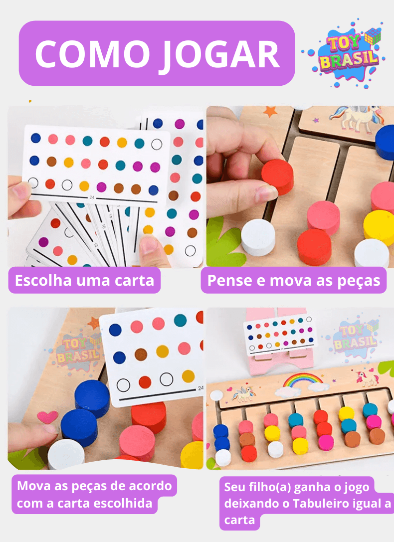 Empilhador de Cores Montessori