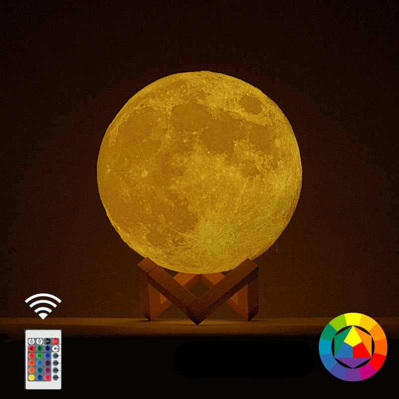 Luminária Lua Cheia 3D