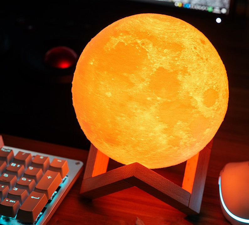 Luminária Lua Cheia 3D